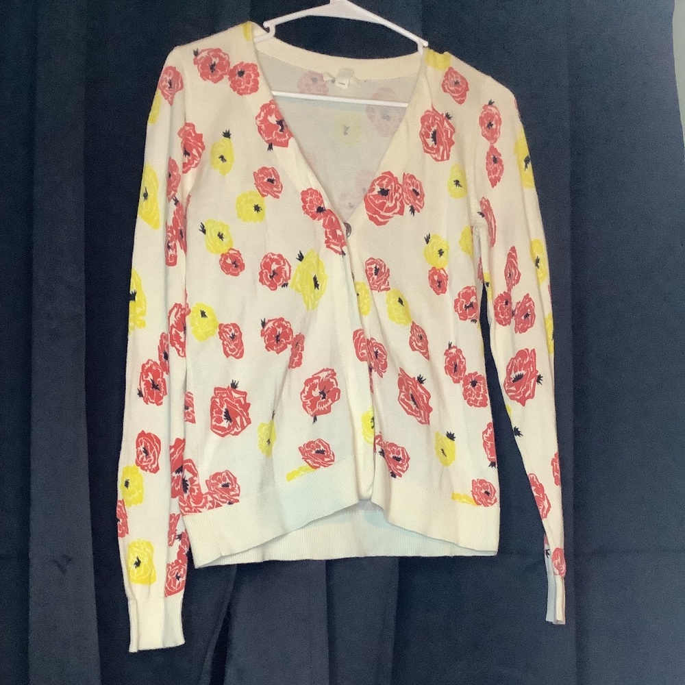 Floral Caslon cardigan